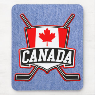 Kanadisches Hockey-Logo Mousepad