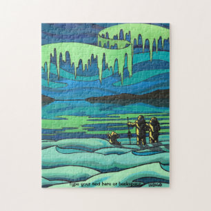 Kanadisches Kunstpuzzle Personalisierte Winterland