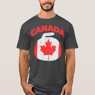 Kanadisches Leaf-kanadisches Team Curling T-Shirt