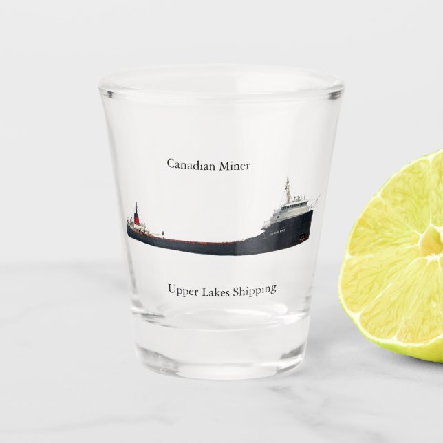 Kanadisches Miner-Schussglas Schnapsglas (Vorderseite)