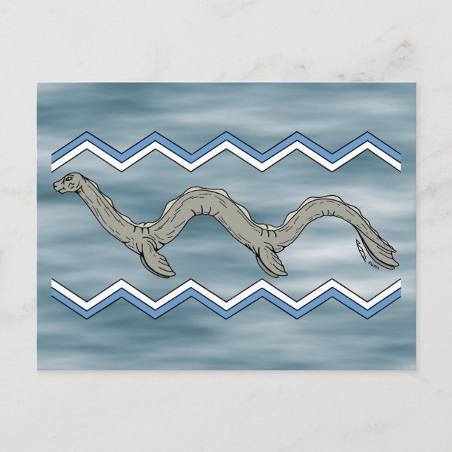 Kanadisches Monster und Zigzags Postkarte (Vorderseite)