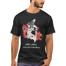 Kanadisches Mosaik-T-Shirt: Ahornblatt & kulturell