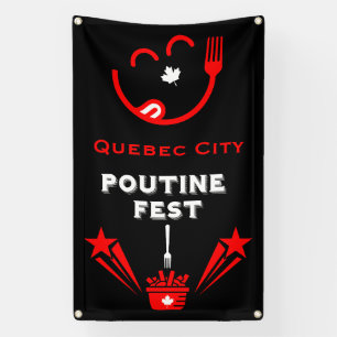 Kanadisches Poutine-Festival Banner