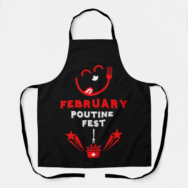Kanadisches Poutine-Festival Schürze (Vorderseite)