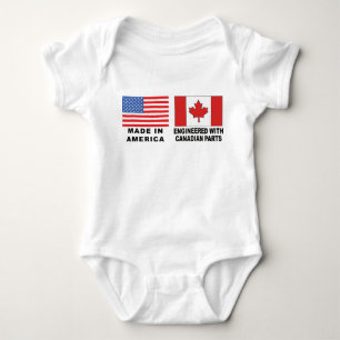 Kanadisches T - Shirt-Baby Baby Strampler