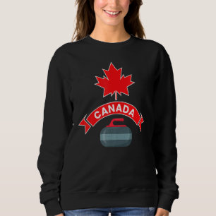 Kanadisches Team Curling Red White Winter Springs Sweatshirt
