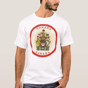 Kanadisches Wappen Kreisform T-Shirt