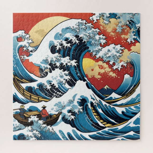 Kanagawa Japanisch Die große Welle (Vertikal)