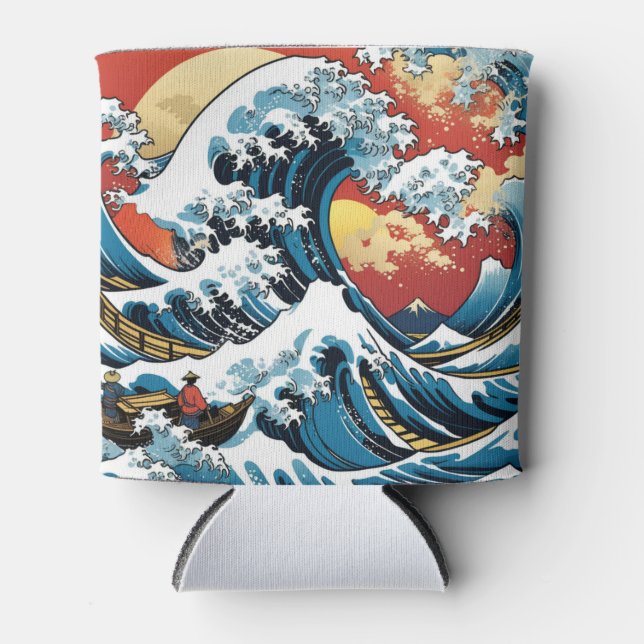 Kanagawa Japanisch Die große Welle Dosenkühler (Vorderseite)