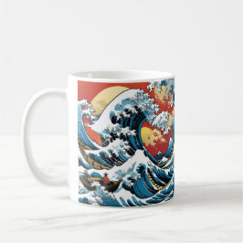 Kanagawa Japanisch Die große Welle Kaffeetasse