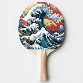 Kanagawa Japanisch Die große Welle Tischtennis Schläger