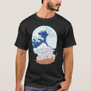 Kanagawa Kätzchen - Süße Katzen auf Reisen nach Ja T-Shirt