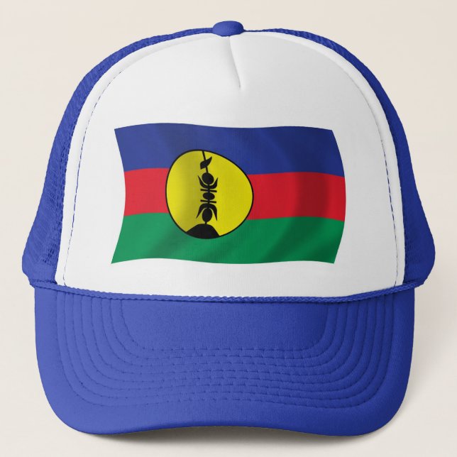 Kanak People Flag Hat Truckerkappe (Vorderseite)