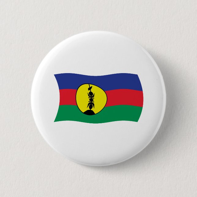 Kanak People Flag Knopf Button (Vorderseite)