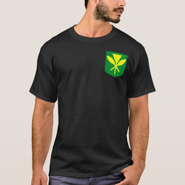 Kanaka Maoli Flag T-Shirt (Vorderseite)