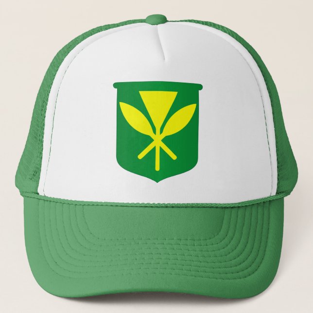 Kanaka Maoli Flag Truckerkappe (Vorderseite)