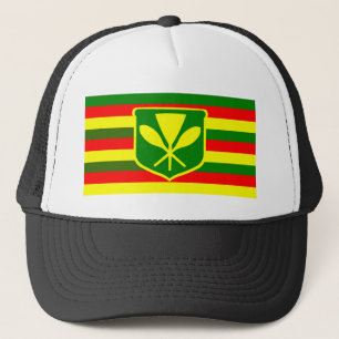 Kanaka Maoli - gebürtige hawaiische Flagge Truckerkappe
