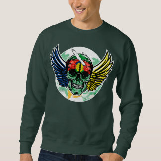 Kanaky Stammesschädel, Neukaledonien Sweatshirt