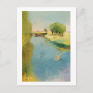Kanal, 1897 (Pastellfarben auf der Leinwand) Postkarte