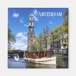 Kanal Amsterdam Kühlschrankmagnet von Velvet Escap