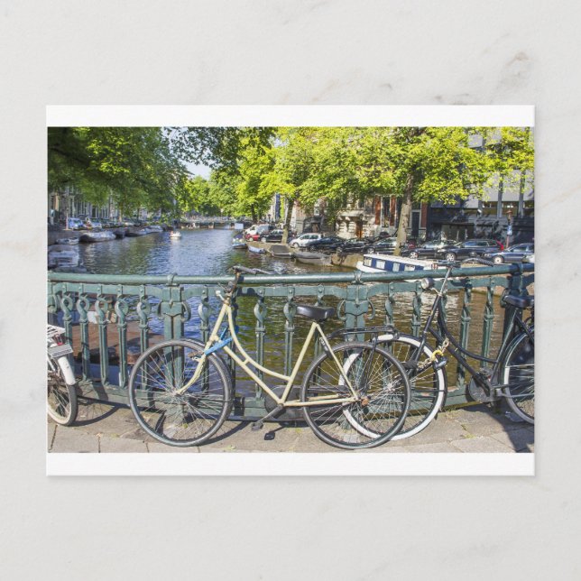 Kanal Amsterdam Postkarte (Vorderseite)