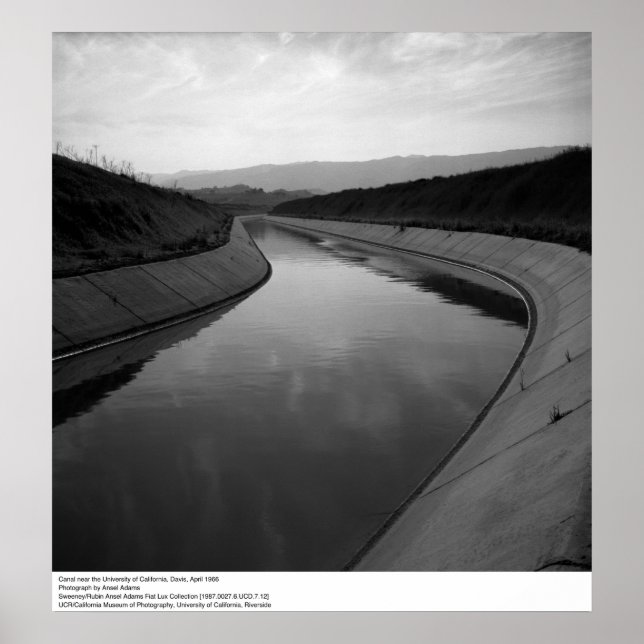 Kanal bei UC Davis, 1966 Poster (Vorne)