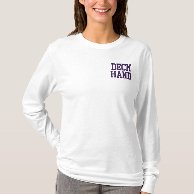 KANAL BESTICKTES LANGARMSHIRT (Vorderseite)