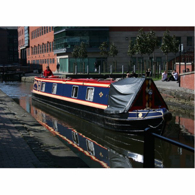 Kanal-Boot Freistehende Fotoskulptur (Vorne)