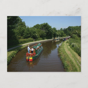 Kanal Brecon und Abergavenney, Wales Postkarte
