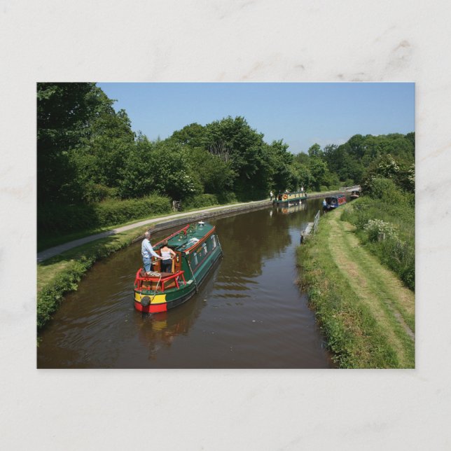 Kanal Brecon und Abergavenney, Wales Postkarte (Vorderseite)
