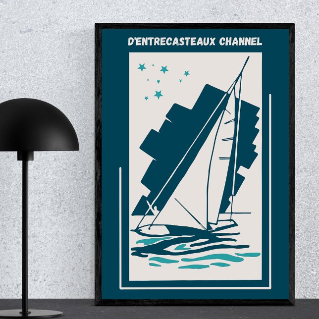 Kanal D'entrecasteaux, Australien - Vintages Segel Poster (Von Creator hochgeladen)