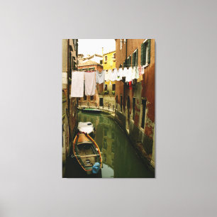 Kanal der Venedig-Wäscherei-Wand-Kunst Leinwanddruck