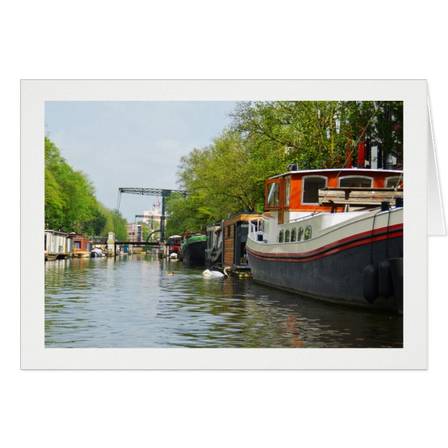Kanal in Amsterdam (Vorderseite (Horizontal))