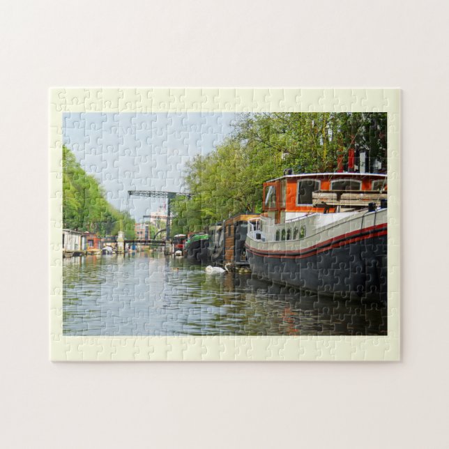 Kanal in Amsterdam (Horizontal)