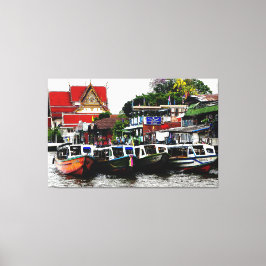 Kanal in Bangkok Thailand Leinwanddruck
