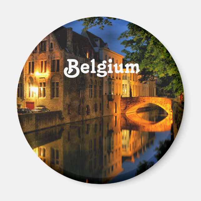 Kanal in Belgien Magnet (Vorne)