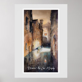 Kanal in Venedig, Italien Poster