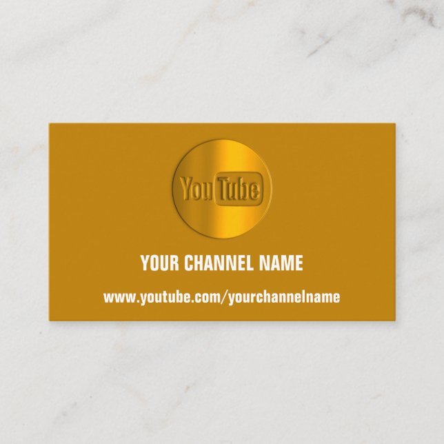 KANAL NAME YOU TUBER LOGO QR CODE GREEN WHITE BU VISITENKARTE (Vorderseite)