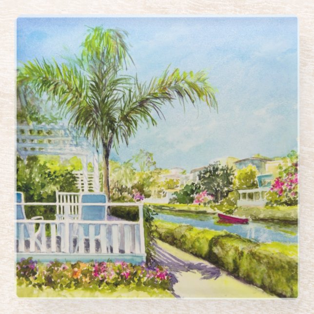 Kanal-Patio Glasuntersetzer (Vorderseite)