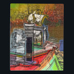 KANAL PUZZLE<br><div class="desc">Ein Kunstdesign eines Schmalschiffkamins und einer alten, dekorierten Lampe.Die in Großbritannien als Schmalboote bekannten Canal Boote wurden ursprünglich für den Transport von Waren im ganzen Land verwendet. Sie werden heute hauptsächlich zur Freizeitgestaltung genutzt und ziehen Menschen aus aller Welt an, um unsere ländliche Umgebung zu genießen. Diese Boote sehen sehr...</div>