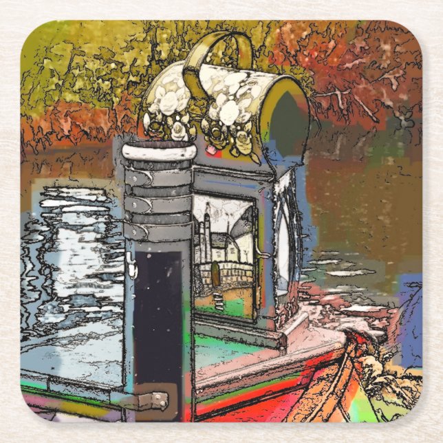 KANAL RECHTECKIGER PAPPUNTERSETZER (Vorderseite)