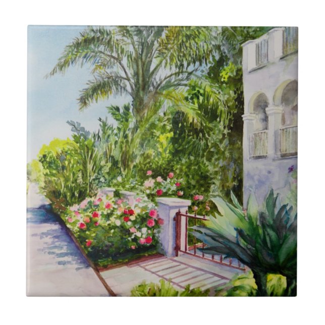 Kanal-Rosen-Garten Fliese (Vorderseite)