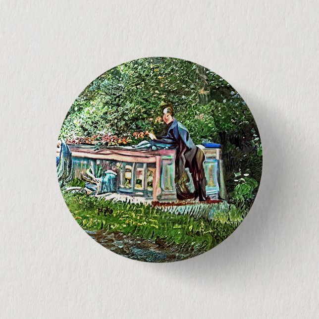 KANAL UND HAUSBOOTE BUTTON (Vorderseite)