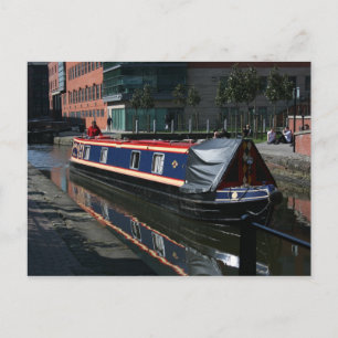Kanalboot Postkarte