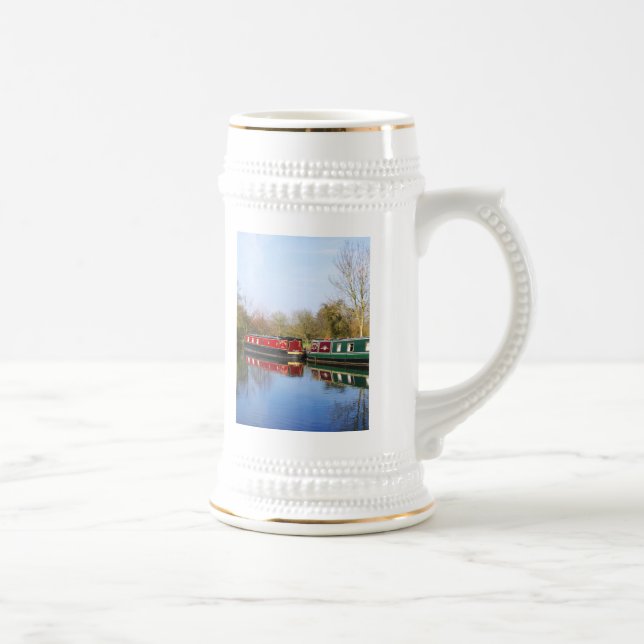 Kanalboote Bierglas (Rechts)