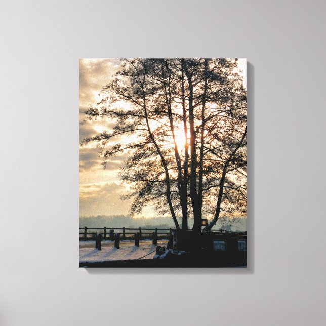 KANALBOOTE LEINWANDDRUCK (Vorderseite)