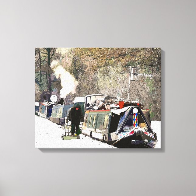 KANALBOOTE LEINWANDDRUCK (Vorderseite)