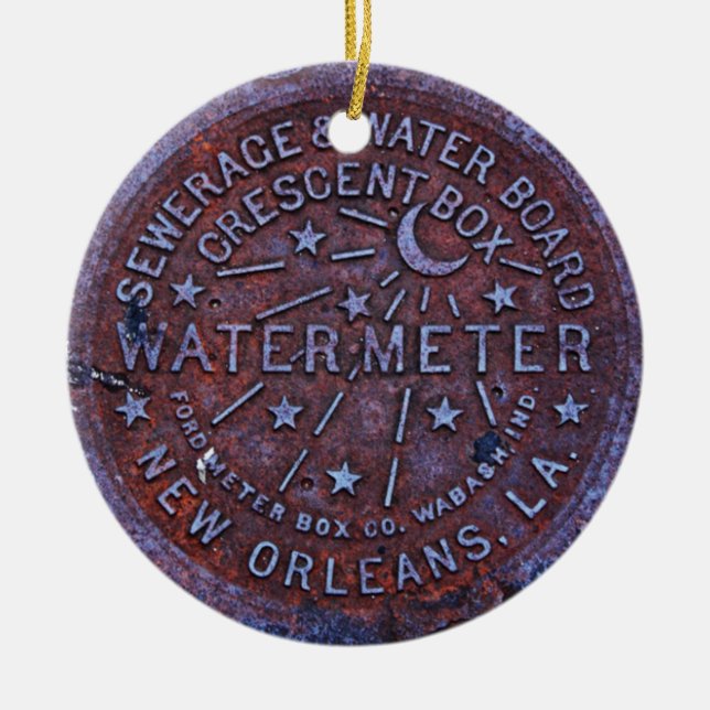 Kanaldeckel 3 keramikornament (Vorne)