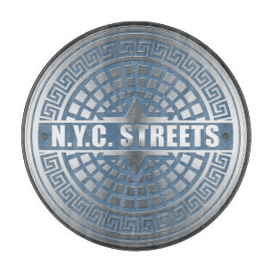 Kanaldeckel NYC Schneidebrett
