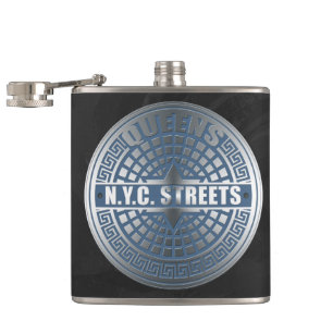 Kanaldeckel Queens Flachmann